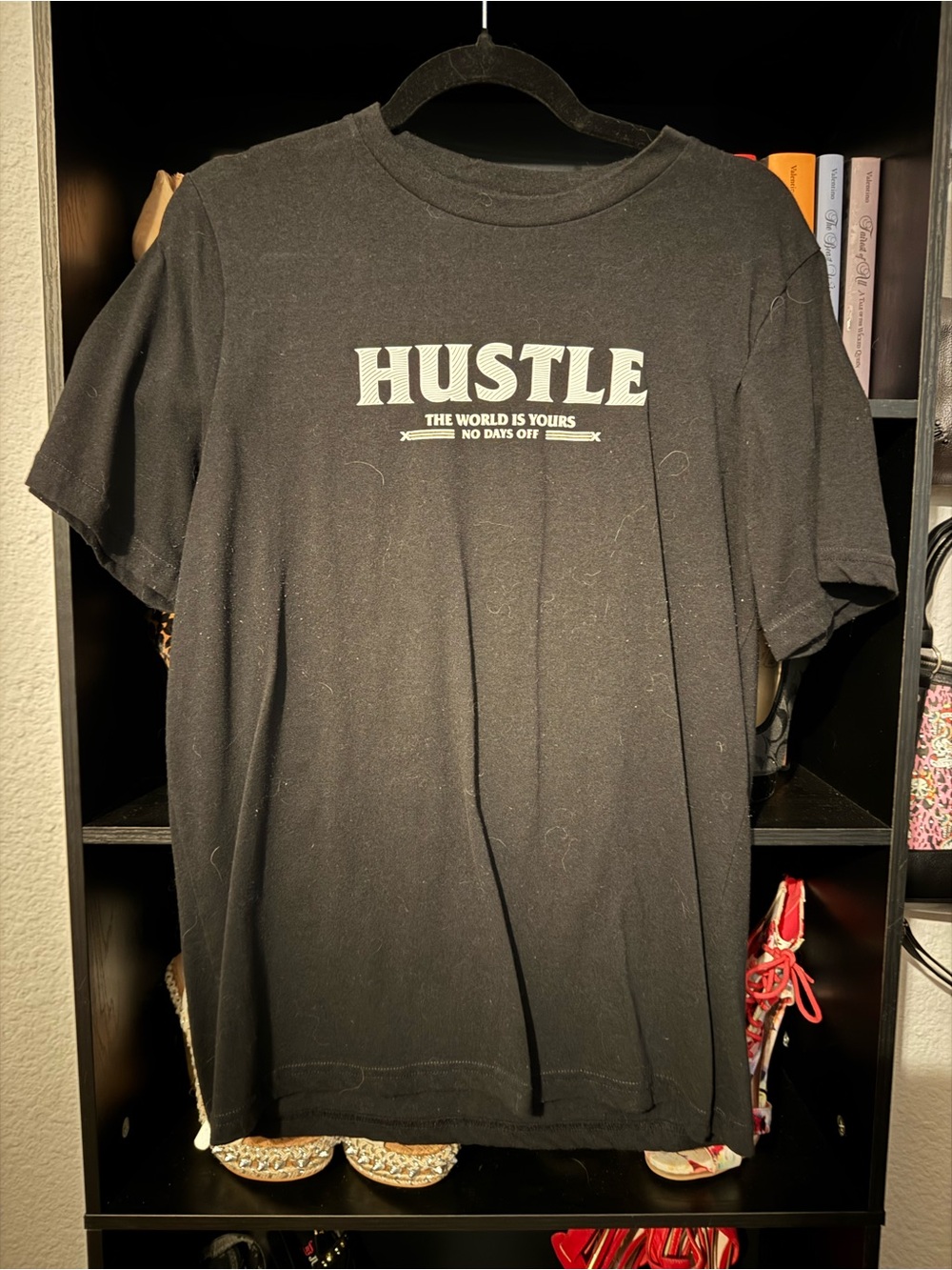 Eighty Eight Black "HUSTLE" Graphic Tee